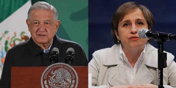 Acusa AMLO a Carmen Aristegui de estar con la mafia del poder