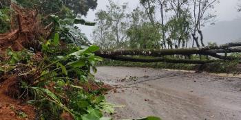 Lluvias provocan deslizamientos en carreteras de Tacotalpa