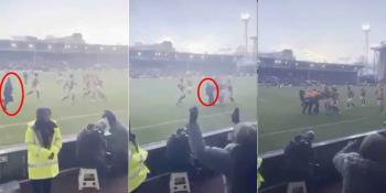 Aficionado ingresa a la cancha y agrede a jugadores de Nottingham Forest