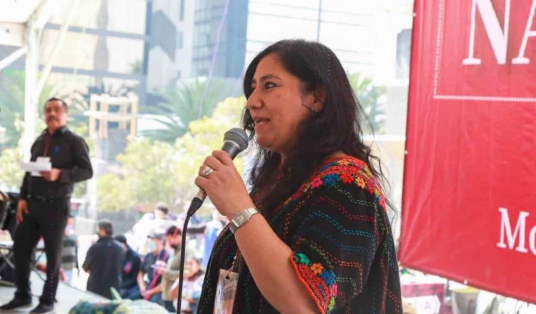Irma Eréndira Sandoval pide a la militancia evitar que el neoliberalismo se apodere de Morena