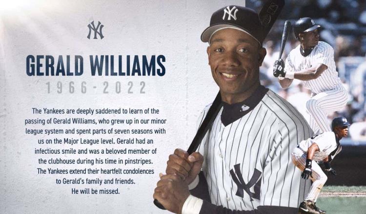 Muere Gerald Williams, exjardinero de los Yankees