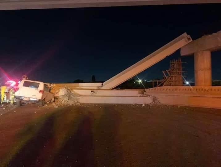 Se desploma puente en la autopista México-Pachuca 