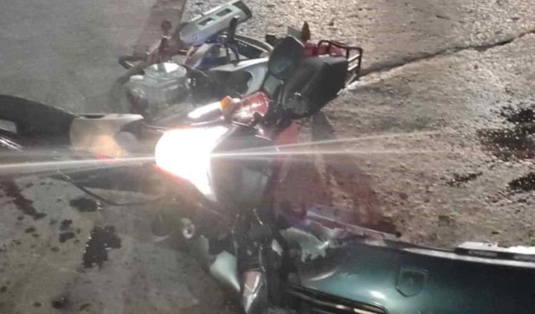 Se registran dos accidentes de motociclistas en Centro