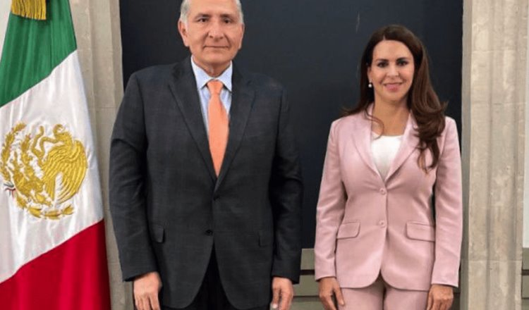 Se reúne Adán Augusto con precandidata a gubernatura de Hidalgo, Carolina Viggiano