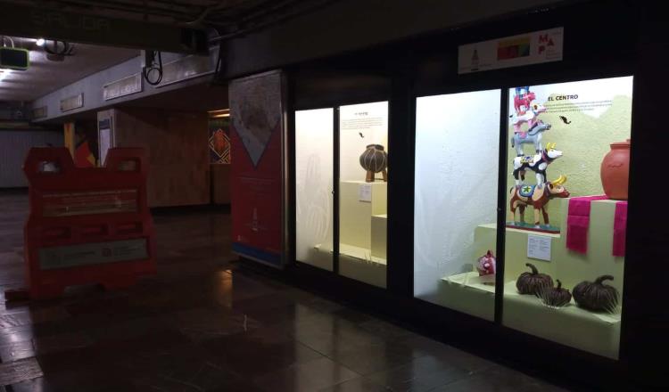 Estación del metro alberga exposición de artesanos del Sur, Centro y Norte del país