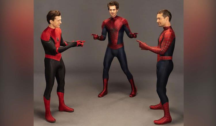 Holland, Maguire y Garfield recrean famoso meme de Spider-Man