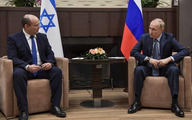 Discuten Putin y ministro de Israel por 3 horas sobre conflicto en Ucrania