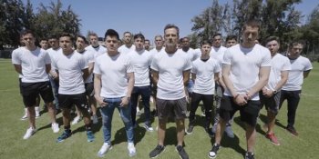 Jugadores de Atlas lanzan llamado a la paz en el futbol