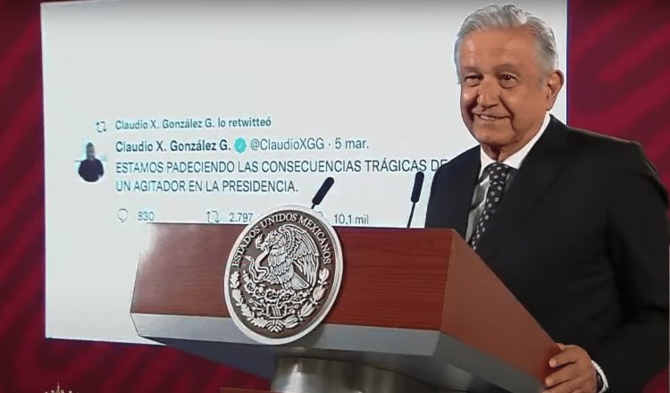 Claro que soy un agitador… de conciencias, responde López Obrador a twit de Claudio X González