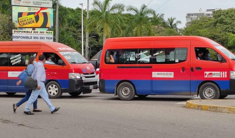 Habrá el próximo lunes nuevas disposiciones covid… para el transporte público en Tabasco