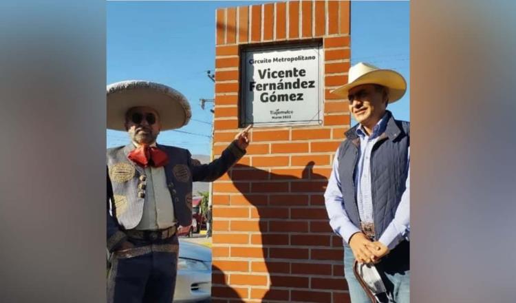 Nombran avenida en honor a Vicente Fernández en Tlajomulco, Jalisco