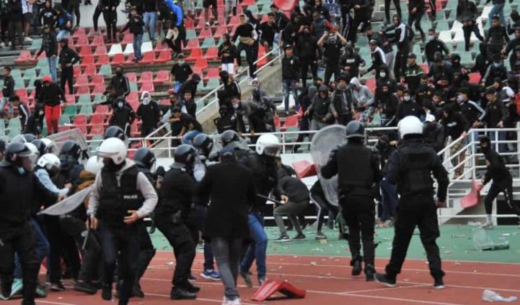 Se registran actos violentos en partido de fútbol en Marruecos