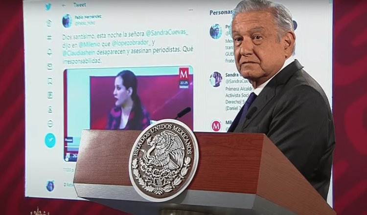 Se deslinda López Obrador de procesos penales contra Sandra Cuevas y Chumel