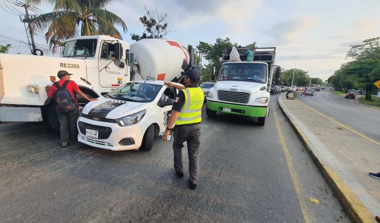 Mañana accidentada en Villahermosa; se registran 3 percances automovilísticos