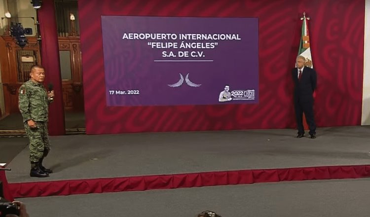 Acusa Obrador que sus adversarios quieren “enlodar” la obra del AIFA