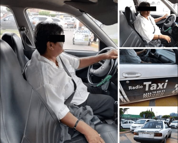 Denuncian en redes a taxi ‘pirata’ que circula sin placas y altera las tarifas