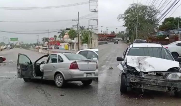 Tres accidentes en la Villahermosa–Nacajuca en la mañana del domingo