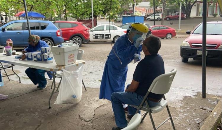 Descartan cerrar módulo COVID pese a baja demanda de pruebas en Villahermosa