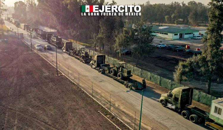 Ingenieros militares del AIFA se trasladan para apoyar en obras del Tren Maya