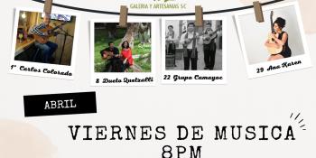 Los viernes de abril serán de música en Mukul-Ja