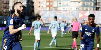 Gana Real Madrid al Celta de Vigo con tres penales a favor; Benzema falló uno