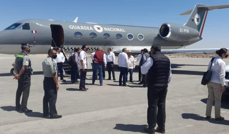 Denuncian uso irregular de avión de la Guardia Nacional para trasladar a militantes de Morena