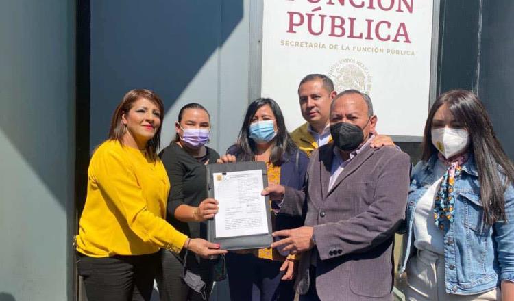 Denuncia PRD ante la SFP a Adán Augusto y a Merino por uso de recursos públicos en beneficio de Morena