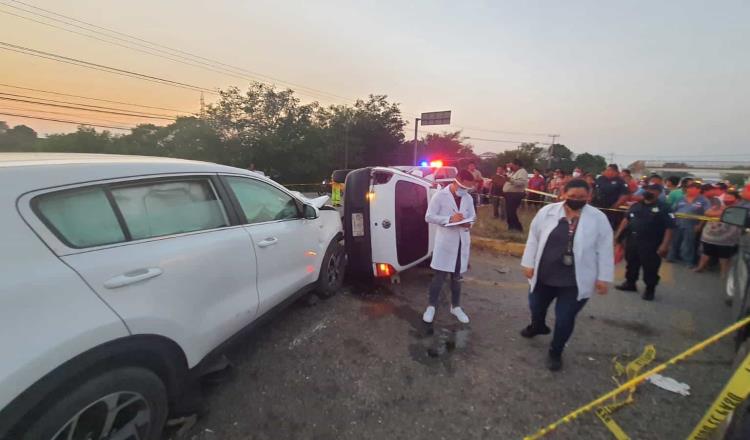 Circulaban en sentido contrario… y los sorprende la muerte en la Villahermosa-Teapa