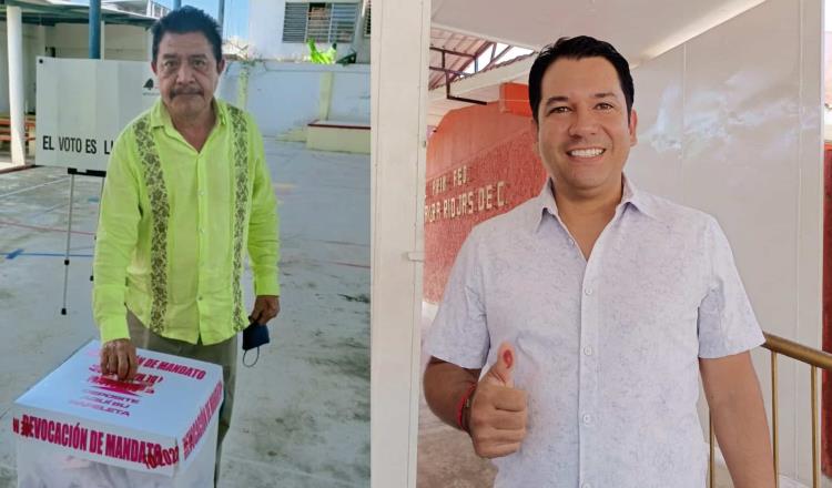 Emiten dirigentes estatales de Morena y PVEM su voto en consulta popular