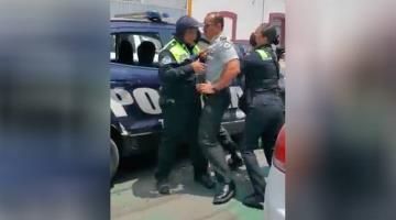 Se deslinda GN de agente que agredió a tránsitos de Puebla