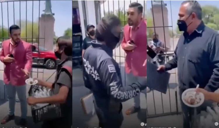 Denuncian presunta agresión de policías a vendedor ambulante en Querétaro