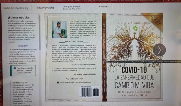 Graham Zapata publica libro sobre su difícil experiencia con el COVID-19