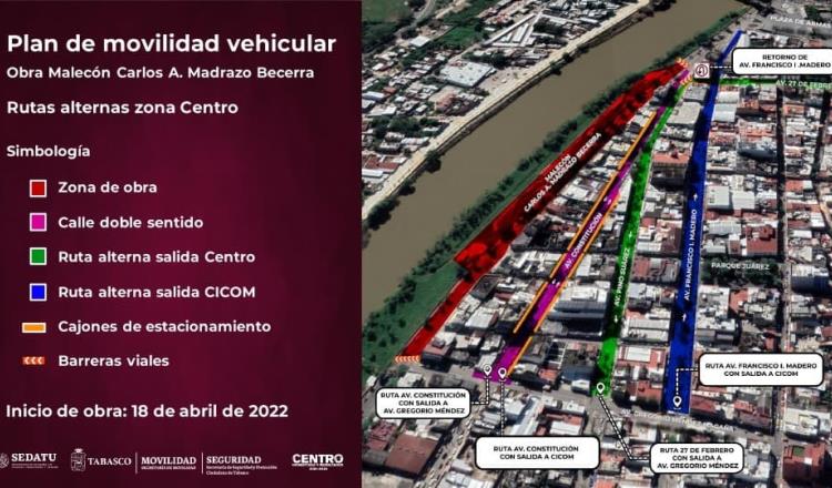 El 18 de abril iniciará la construcción del nuevo malecón Carlos A. Madrazo