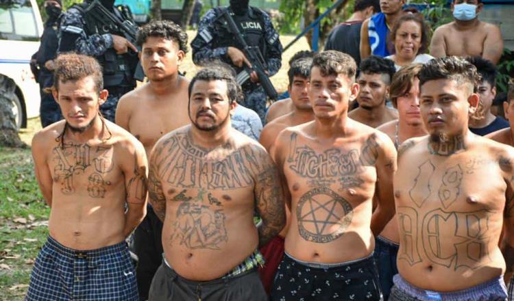 Reportan que van 12 mil pandilleros detenidos en El Salvador