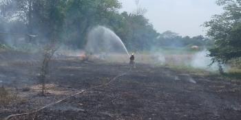 Atiende Protección Civil jornada intensa de incendios en pastizales