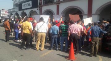 Protestan en Cárdenas por designación de delegados municipales
