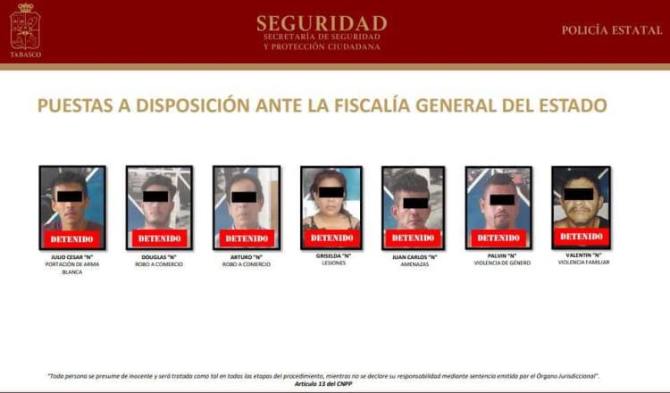 “Presume” SSPC detención de 71 personas en 1 semana