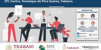 Realizarán Jornada de empleo en Tenosique el próximo 22 de abril