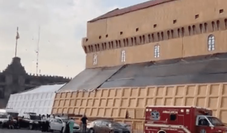 Calor obliga a posponer apertura de réplica de Capilla Sixtina en el Zócalo de la CDMX