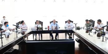 Pacta gobernador Merino con Semar reactivar puertos marítimos