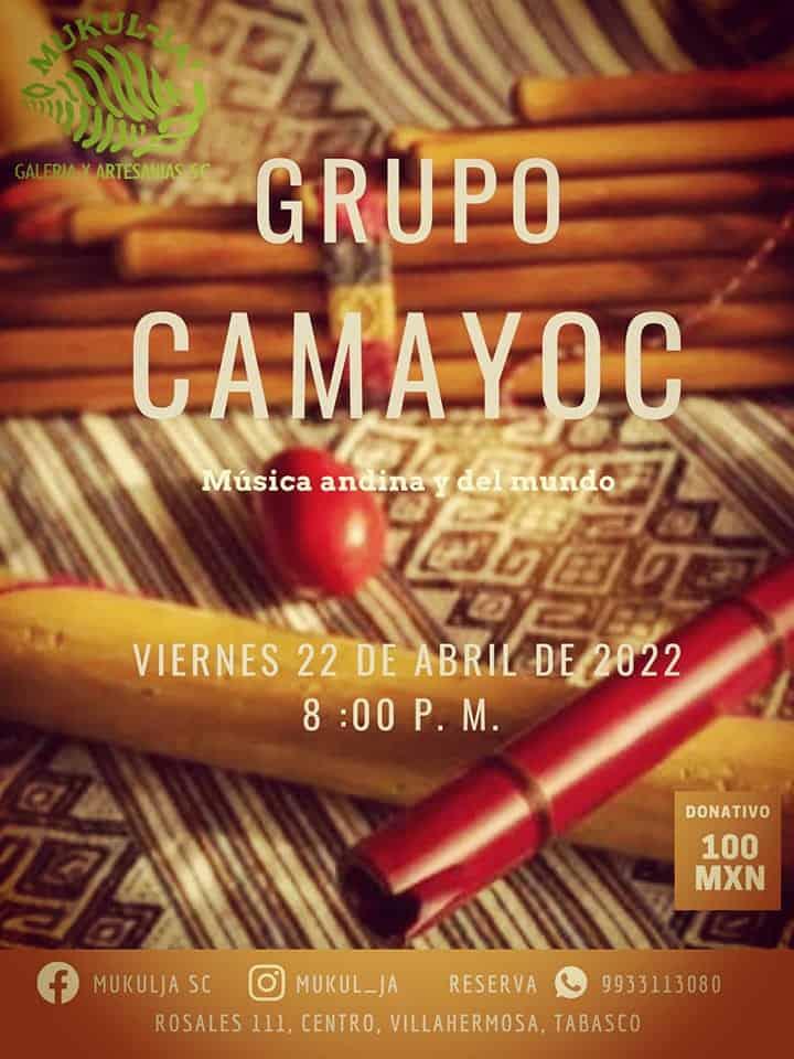 Llega la música andina a Mukul Ja con Grupo Camayoc