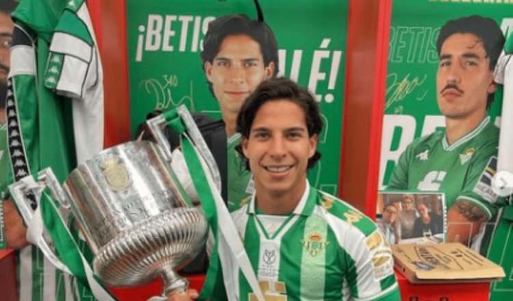 Betis del tabasqueño Diego Lainez, se proclama campeón de la Copa del Rey