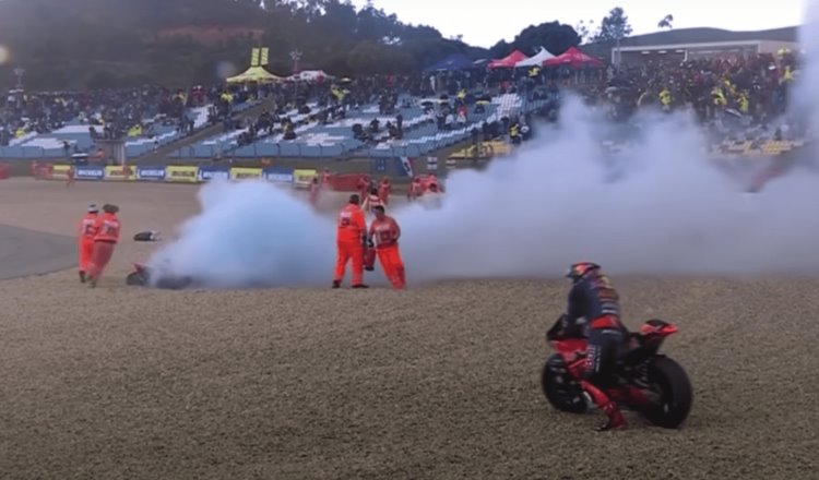 Moto2: Se accidentan 11 motociclistas en el GP de Portugal