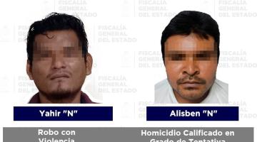 Detienen a 4 sujetos por tentativa de homicidio, robo y lesiones en Cárdenas, Centro y Comalcalco