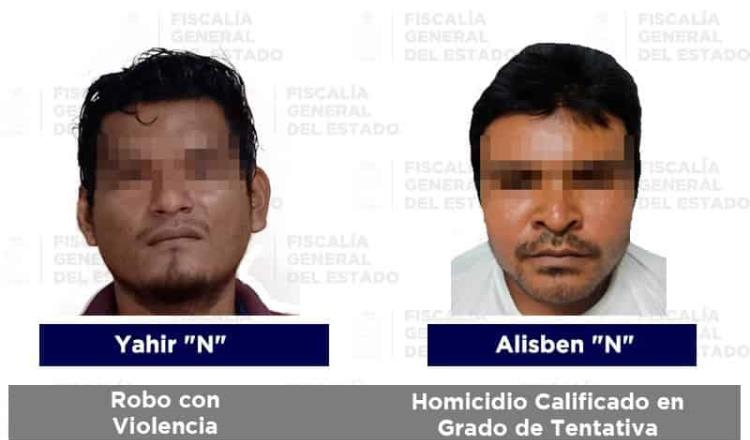 Detienen a 4 sujetos por tentativa de homicidio, robo y lesiones en Cárdenas, Centro y Comalcalco