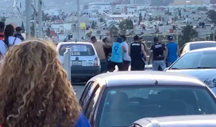 7 detenidos dejó como saldo la pelea entre aficionados de Pachuca y Rayados