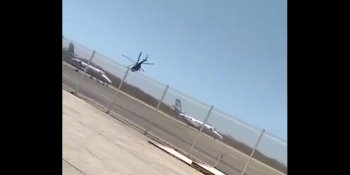 Helicóptero de la Marina se desploma en aeropuerto de Mazatlán