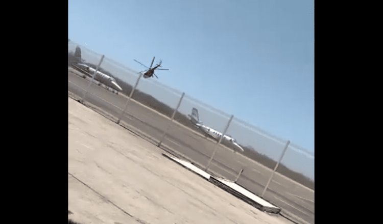 Helicóptero de la Marina se desploma en aeropuerto de Mazatlán