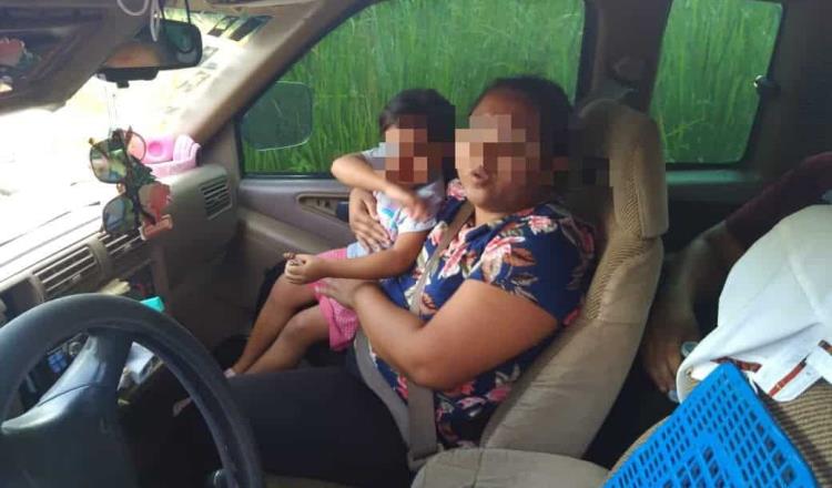 Recuperan a niña raptada en Tacotalpa; familiares se la llevaron