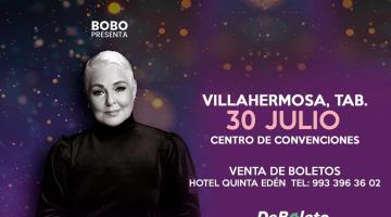 Lupita D´alessio rugirá en Villahermosa el 30 de julio